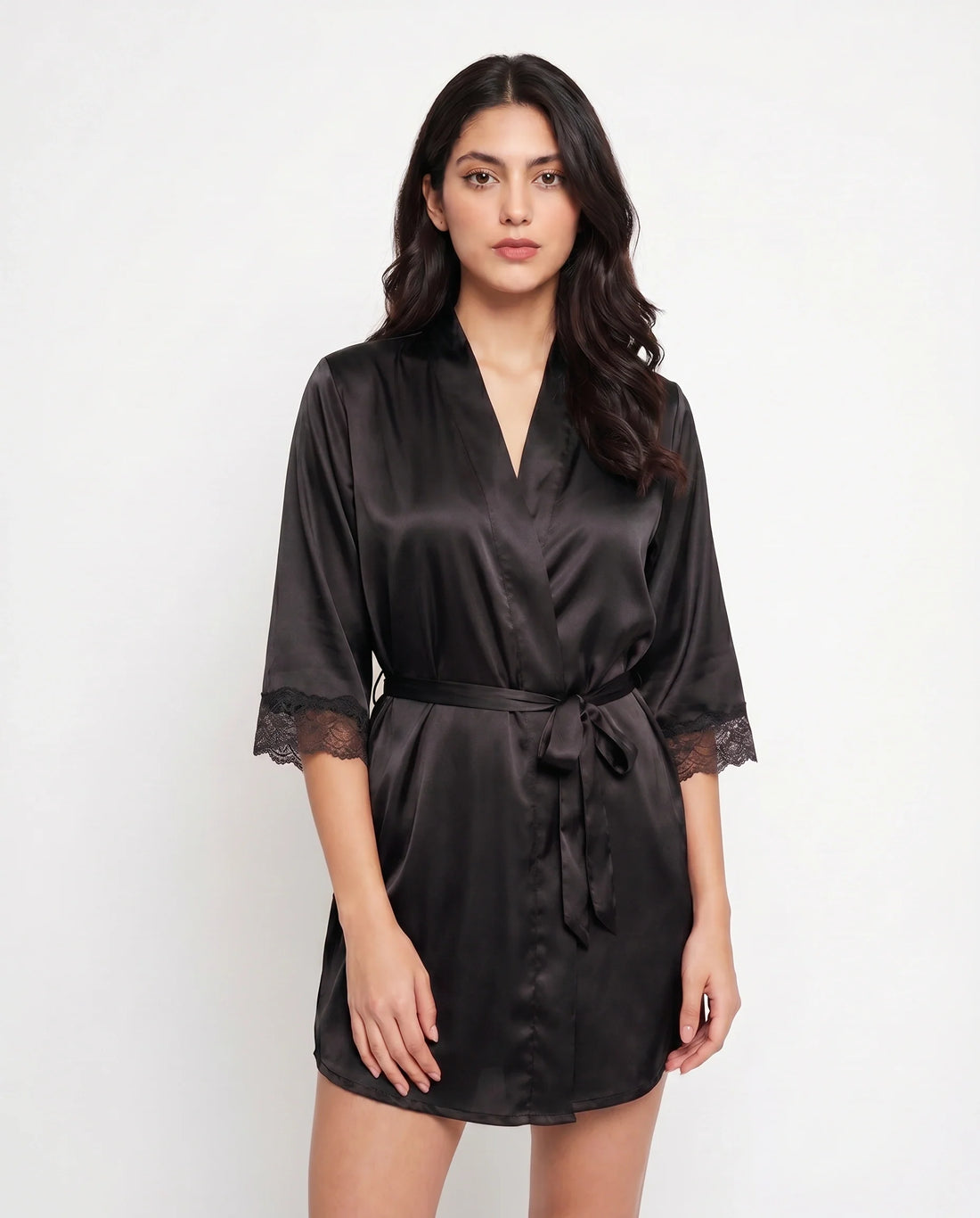 Allure - Silk Robe with Bra and Panty
