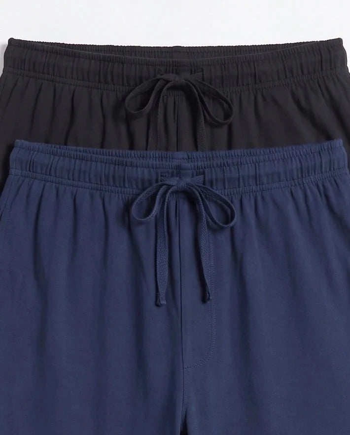 Pack of 2 Trousers - Comfy Sleep - Black & Blue