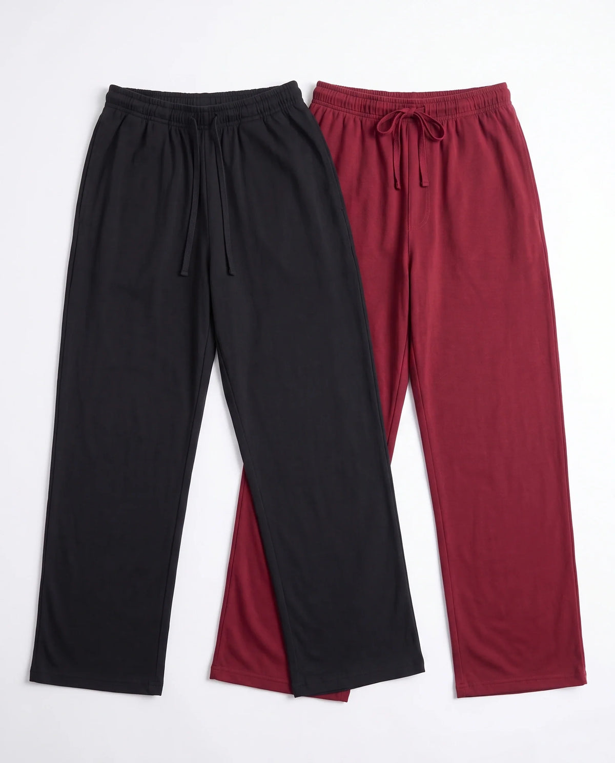 Pack of 2 Trousers - Comfy Sleep - Black & Maroon