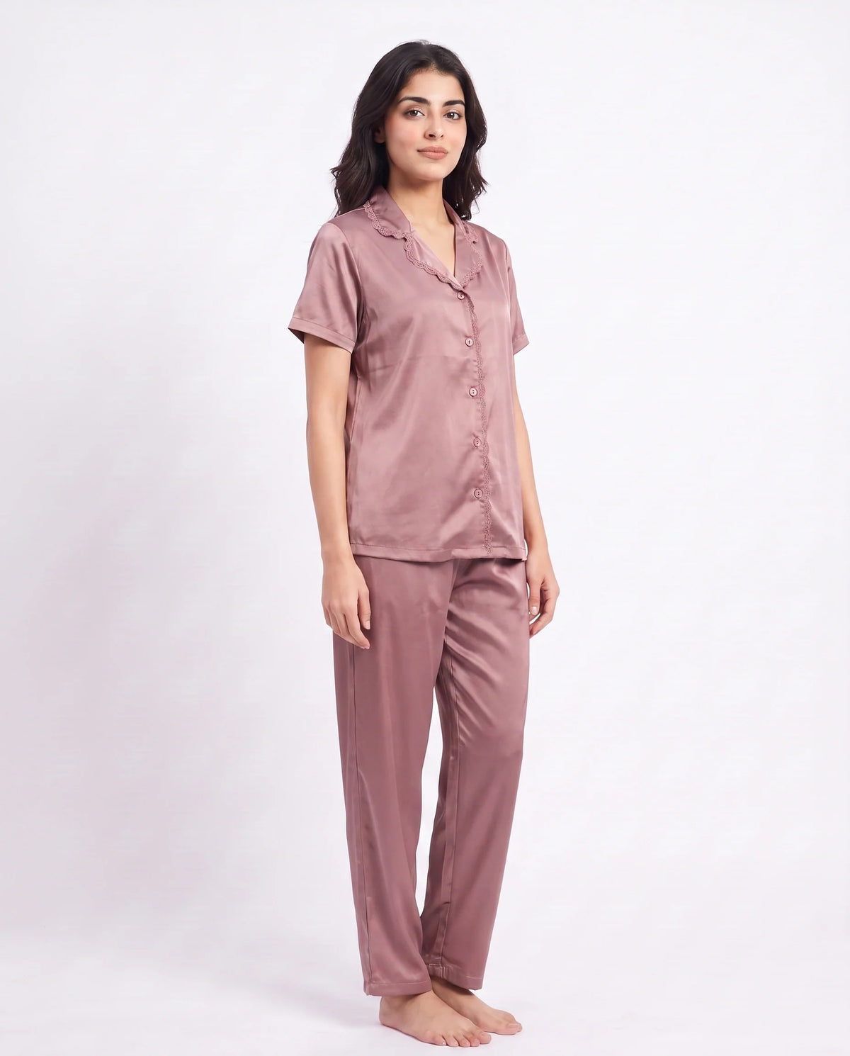 Silk PJ Set - Rosia - Champagne