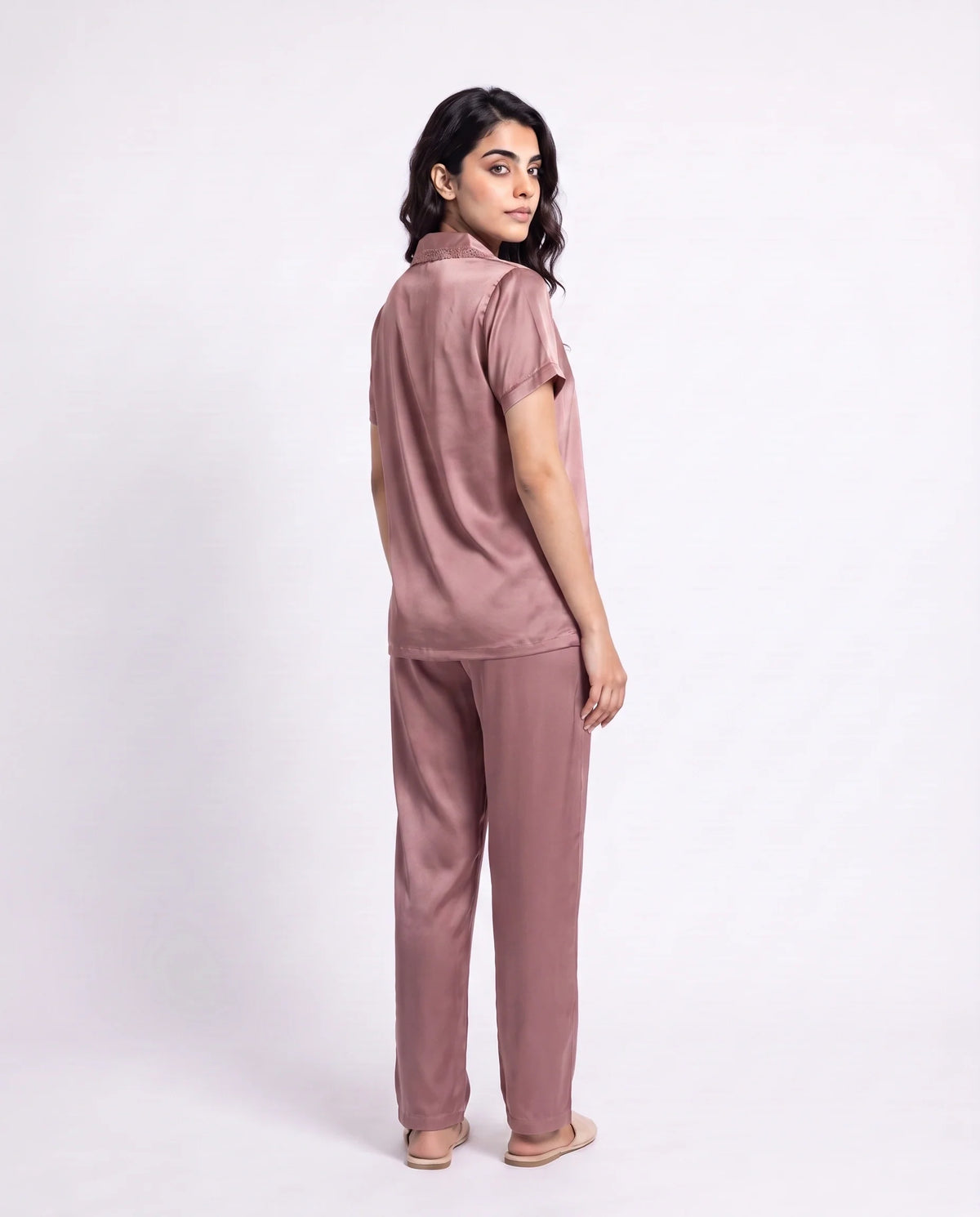 Silk PJ Set - Rosia - Champagne