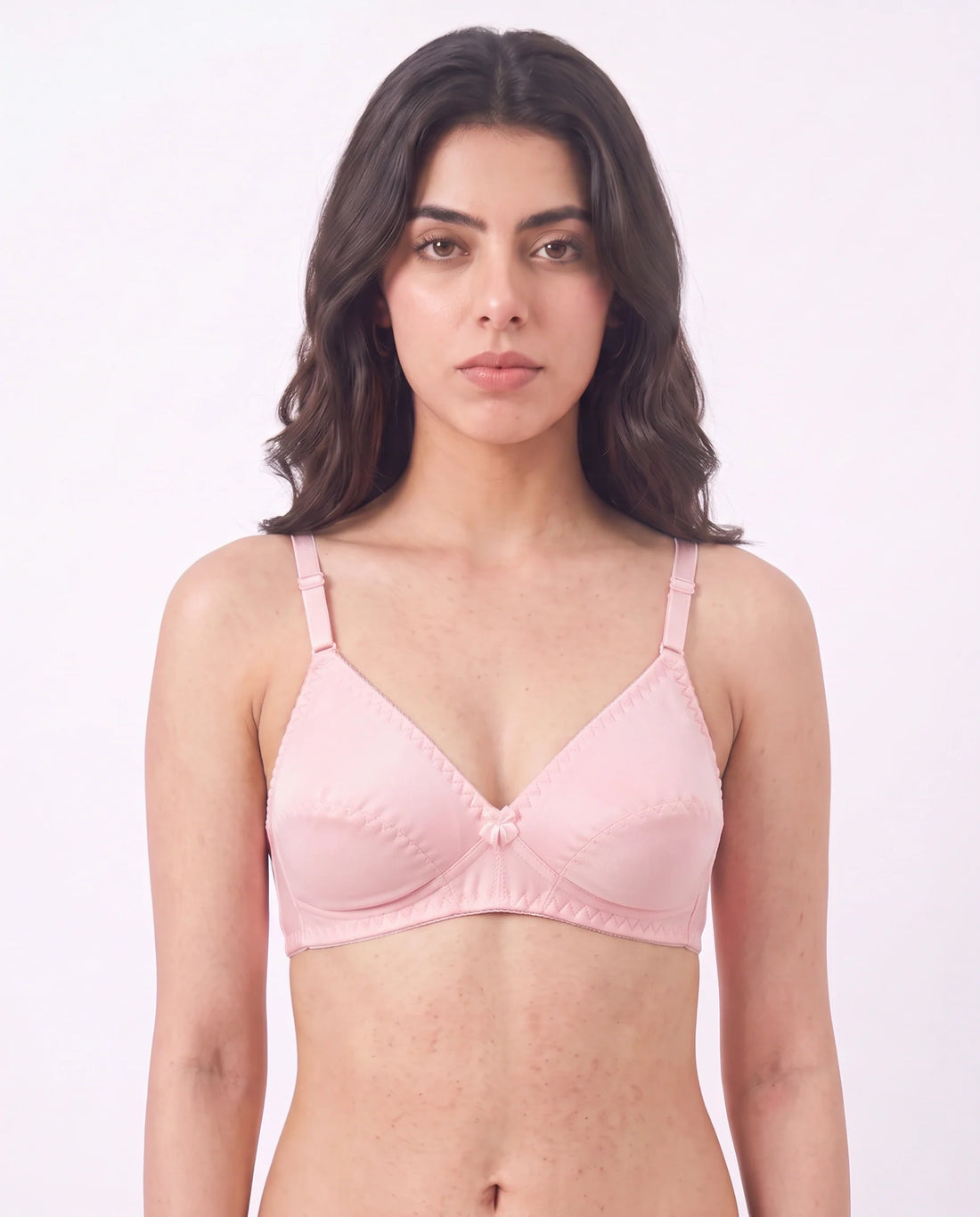 Padded Luxe Single Padded Wireless Bra Pink