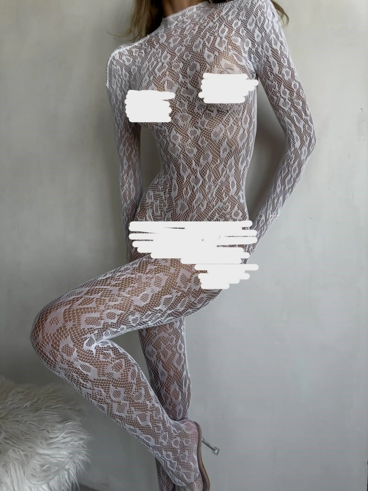 One Piece Costume bodystocking translucent bodysuit