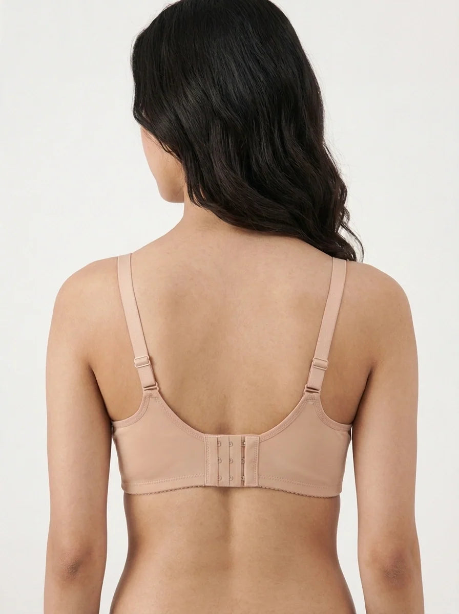 Light Padded Non-Wired T-Shirt Bra - Leo - Skin