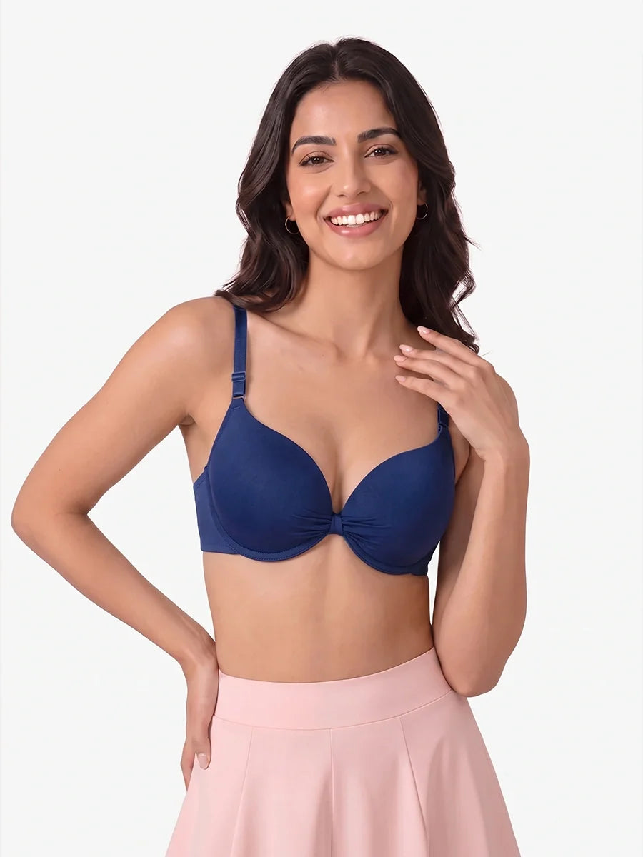 Padded Push-up Bra - Lyra - Blue