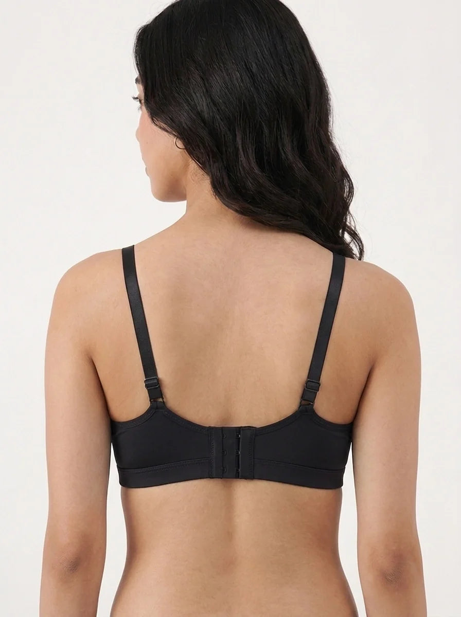 Light Padded Non-Wired T-Shirt Bra - Millie - Black