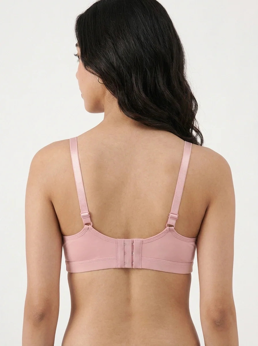 Light Padded Non-Wired T-Shirt Bra - Millie - Pink