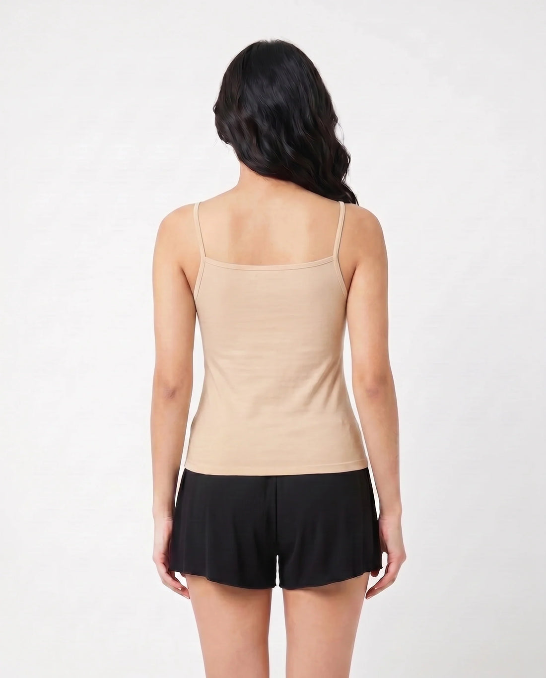Soft Cotton Camisole - Thin Strap - Skin